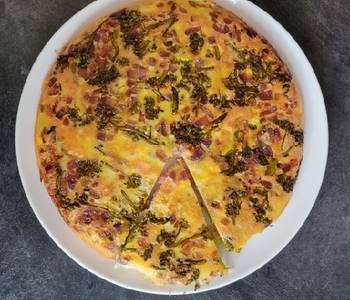 Fresh, Serving Recipe Keto ham  broccoli quiche Restaurant Style