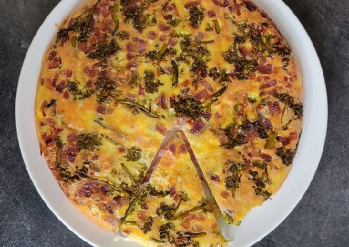 How to Prepare Homemade Keto ham &amp; broccoli quiche - New Recipes