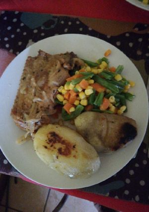 Una foto de Costillas de pavo al horno