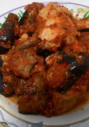 Foto resep Putih telur dan terong masak cabe