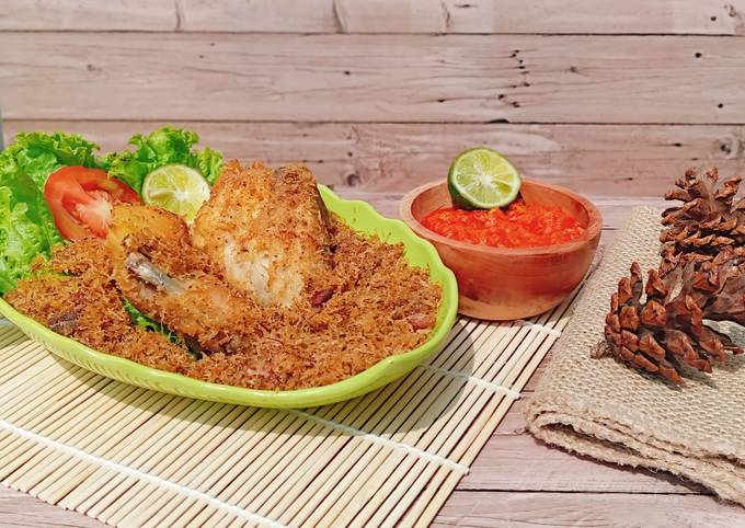 Resep: Ayam goreng serundeng Ekonomis Untuk Jualan