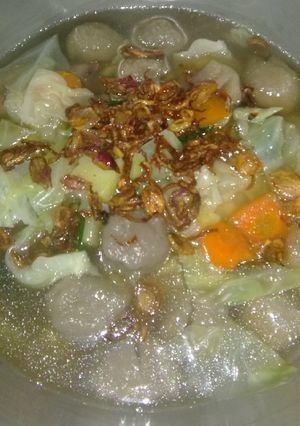 Foto resep Sop baso sayur