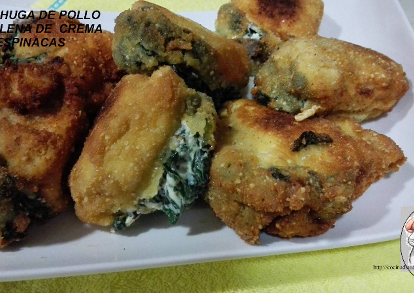 Pechuga de pollo rellena de espinacas