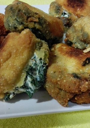 Una foto de Pechuga de pollo rellena de espinacas