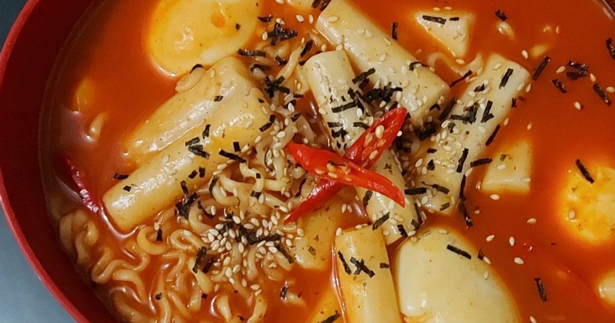 Resep tteokbokki ramyun rumahan enak dan mudah - Cookpad