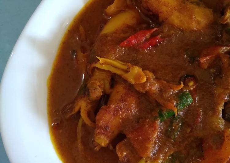 Resep Cumi asin kuah kuning pedas manis, Bikin Ngiler