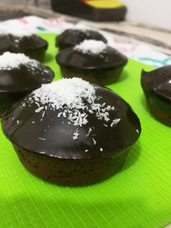 Una foto de Muffins de avena y ganache de chocolate 😍💘🤗
