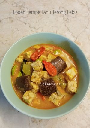 Foto resep Lodeh Tempe Tahu Terong Labu