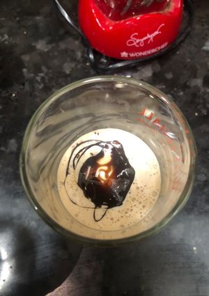 A picture of Cold coffee with Ice cream.