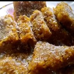 A picture of Coconut burfi (independence day special).