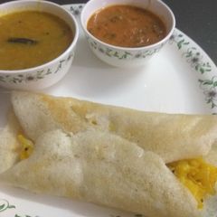 A picture of Masala dosa.