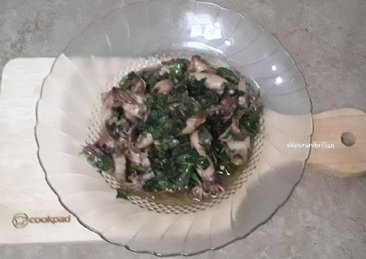 Cumi asin lado hijau kemangi