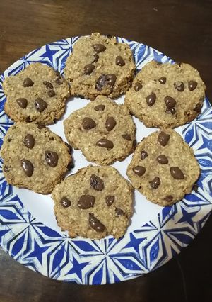 Una foto de Galletas de avena con plátano