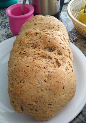Una foto de Pan casero de harina integral
