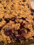 Crumble de Maçãs e Mirtilos
