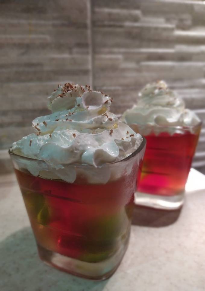 Десерт желе з вершками 🍧
