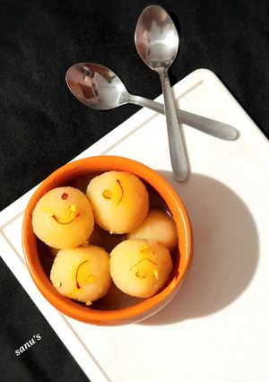 A picture of Suji Rasgulle.