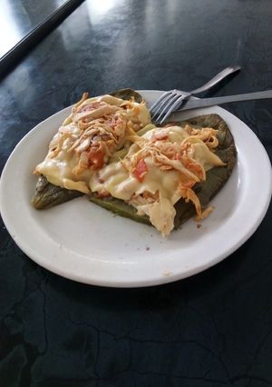 Una foto de Sopes de nopal