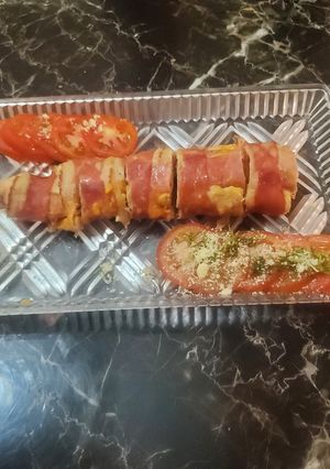 Una foto de Pechuga rellena al horno