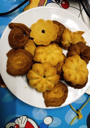 Hình của món Bánh quy bơ bằng nồi thuỷ tinh.