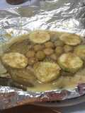 Filete al vapor al pimiento