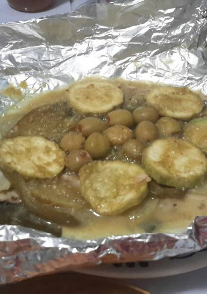 Una foto de Filete al vapor al pimiento