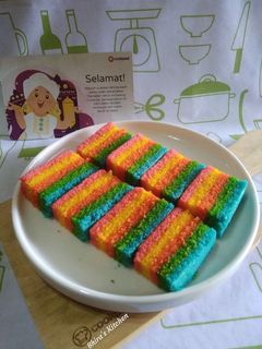 Foto resep Rainbow Cake Kukus Ny.Liem