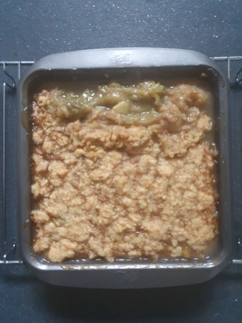 Recipe Rhubarb and Apple Crumble which So Delicious