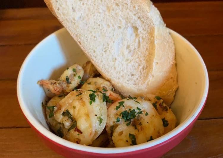 Garlic butter shrimp