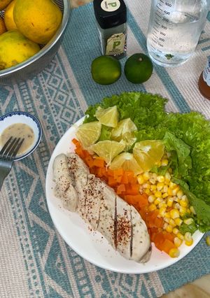 Hình của món Salad ức gà eatclean.