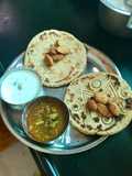 Roti and turai sabzi kheer and khazoor