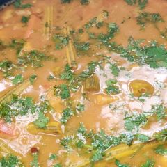 A picture of Andhra Sambar.