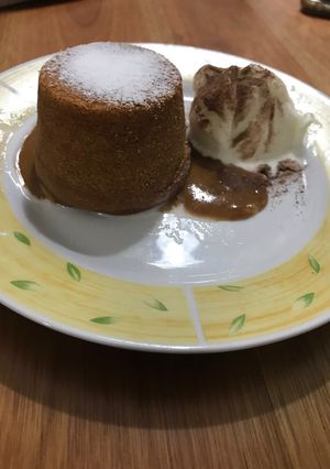 Una foto de Volcán de dulce de leche