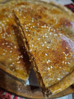 Una foto de Tarta empanada de proteína de soja