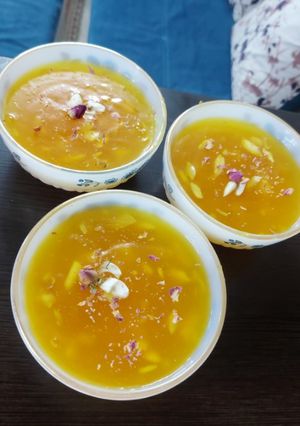 عکسی از دستور ماقوت زعفرانی ویژه رمضان✨🌙
