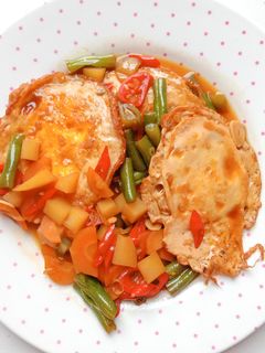 Foto resep Telor Ceplok Sayur Bumbu Kecap