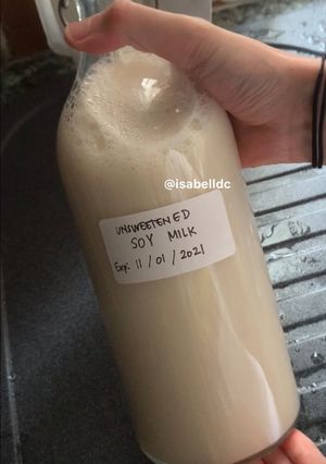 Foto resep 151. Homemade Soy Milk/ Susu kacang kedelai (Vegan, Gluten Free)