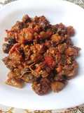 Babi goreng bumbu merah