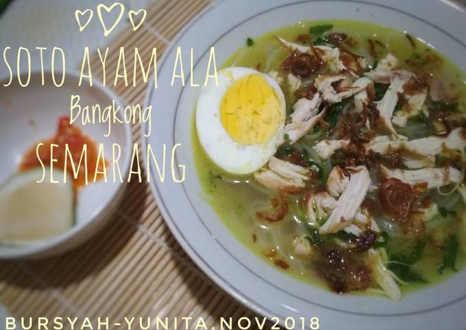 Cara Buat Soto Ayam Ala Bangkong Semarang Istimewa