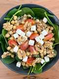 🥗 Ensalada de garbanzos, espinacas y quinoa 🥬