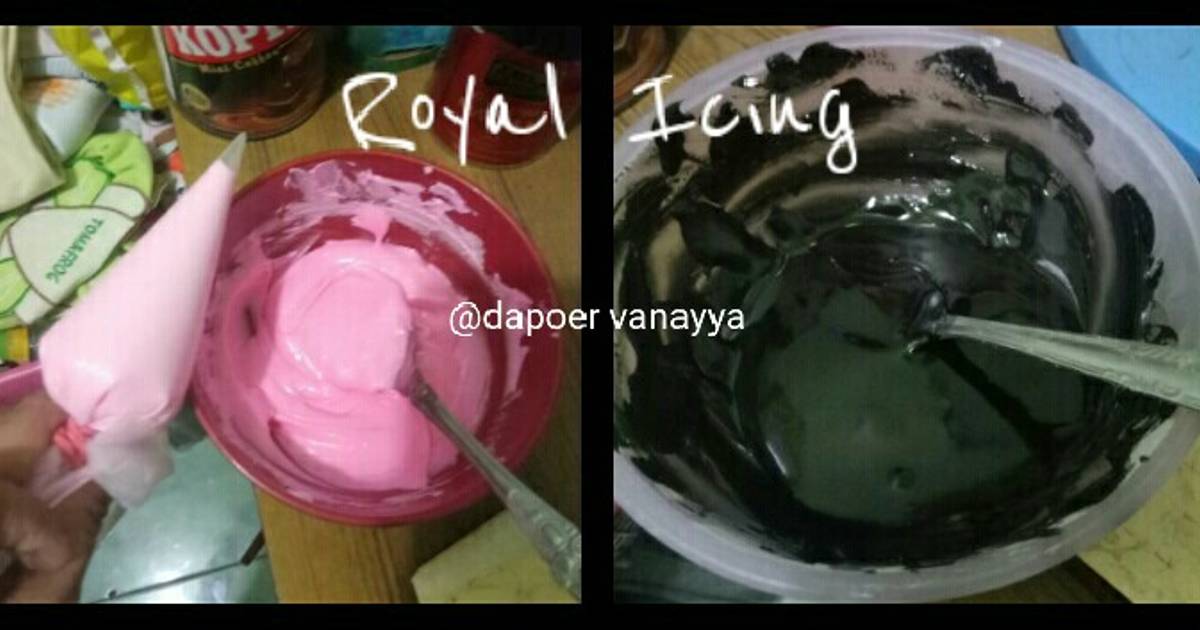 Resep Royal Icing Buat Decor Cake Dan Cookies Oleh Dapoer Vanayya Cookpad