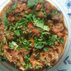 A picture of Dum ka Qeema.