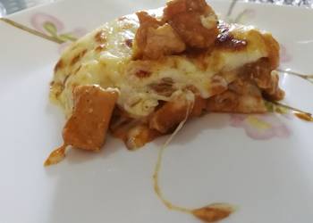 How To Serving Recipe Chicken and tomato lasagne with bechamel sauce Delicious Simple
