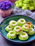 Kue Putu Ayu (pandan coconut steam cake)
