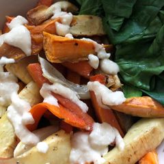 Sesame Ginger Tofu dressing - vegan A picture of Sesame Ginger Tofu dressing - vegan.