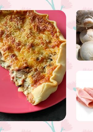 Une photo de Quiche jambon champignons