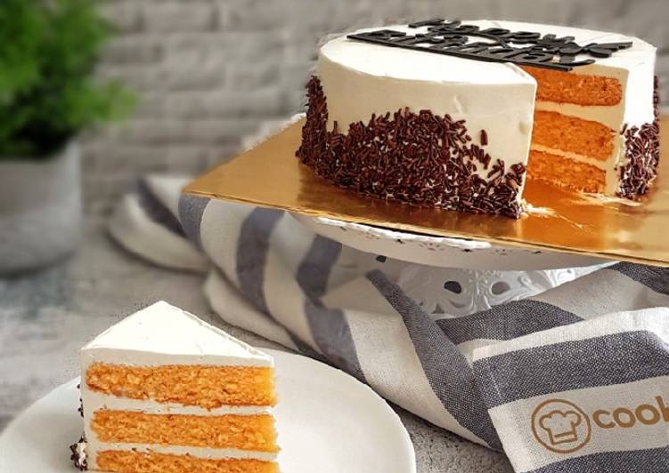 Blended orange cake