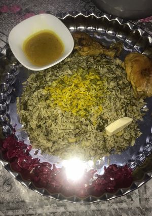 عکسی از دستور باقالی پلو بصورت کته دمی خیلی راحت