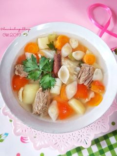 Foto resep Sop Daging Makaroni