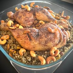 A picture of Lebanese Chicken freekeh.